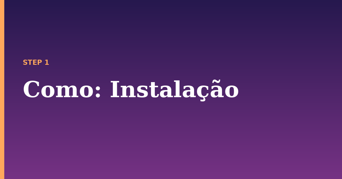 como illustration for: Instalação