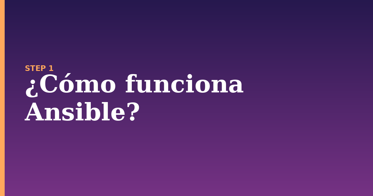 ansible illustration for: ¿Cómo funciona Ansible?