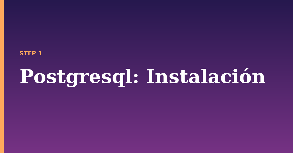 postgresql illustration for: Instalación