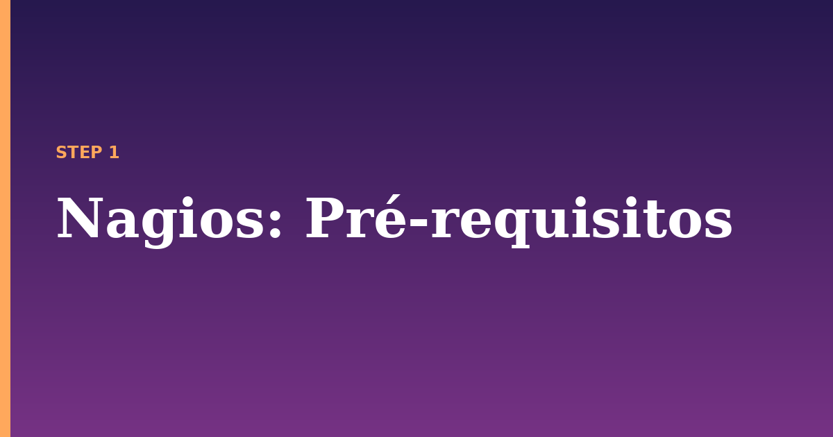 nagios illustration for: Pré-requisitos