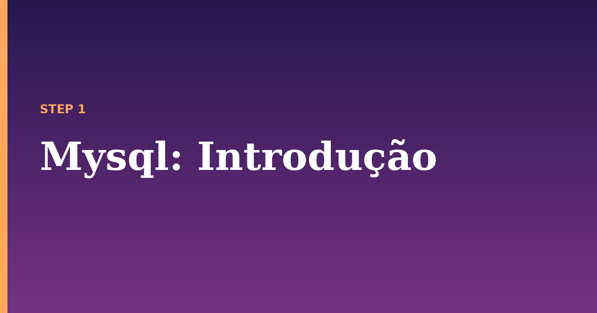 mysql illustration for: Introdução