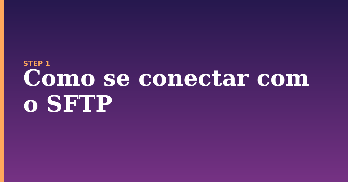 com illustration for: Como se conectar com o SFTP