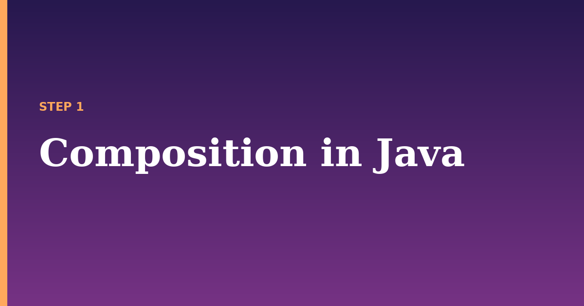 composition illustration for: Composition in Java