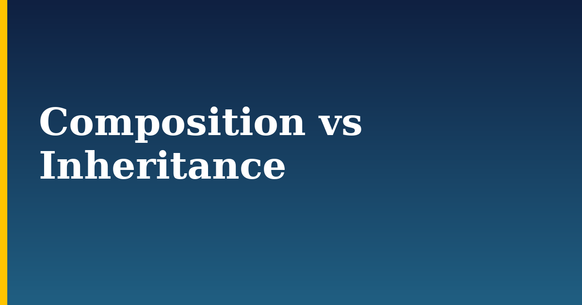 Composition vs Inheritance — step-by-step Programming tutorial on Progressive Robot