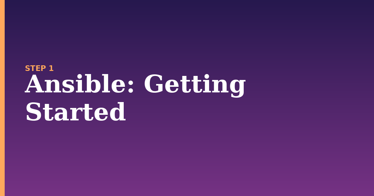 ansible illustration for: Getting Started