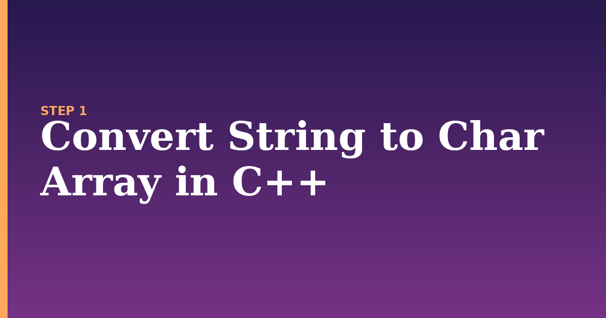 char array illustration for: Convert String to Char Array in C++