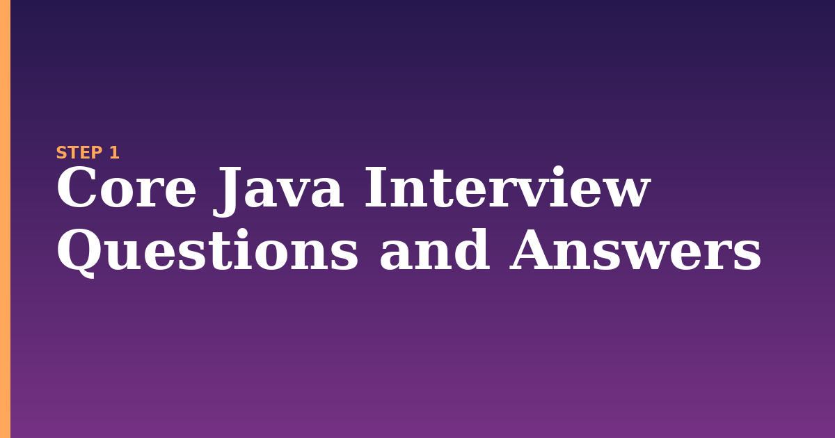 java illustration for: Core Java Interview Questions and Answers