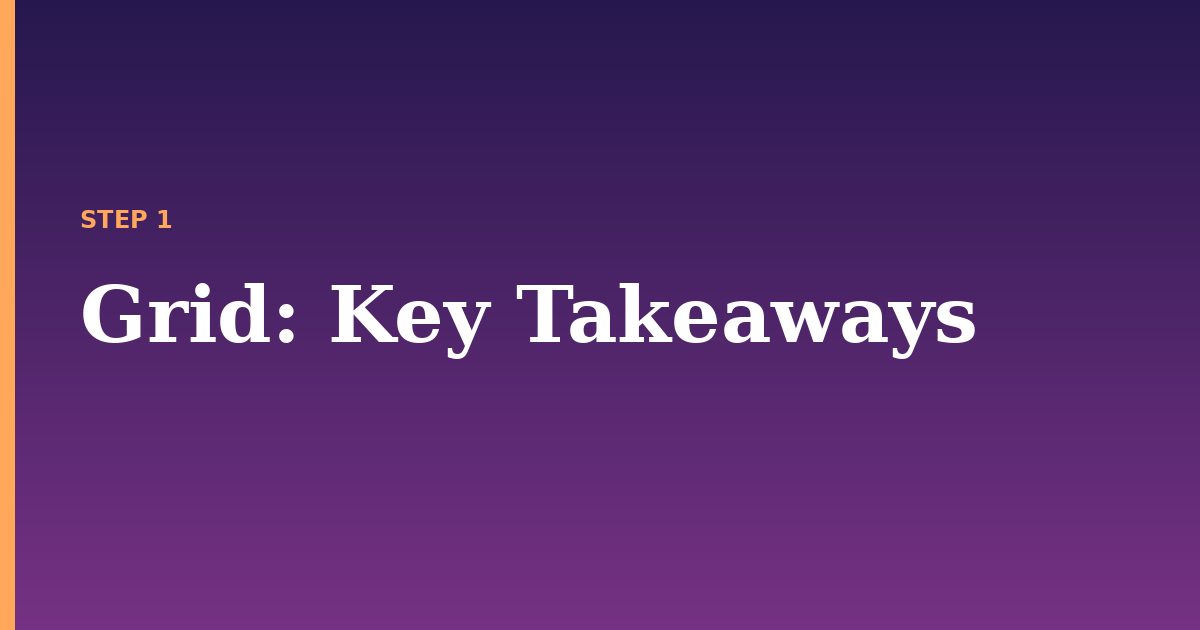 grid illustration for: Key Takeaways