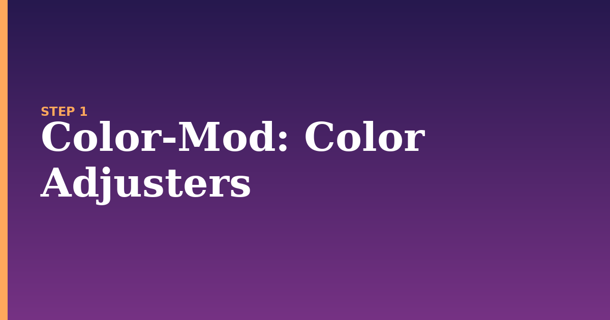color-mod illustration for: Color Adjusters