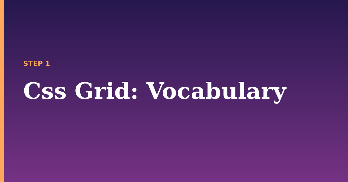 css grid illustration for: Vocabulary
