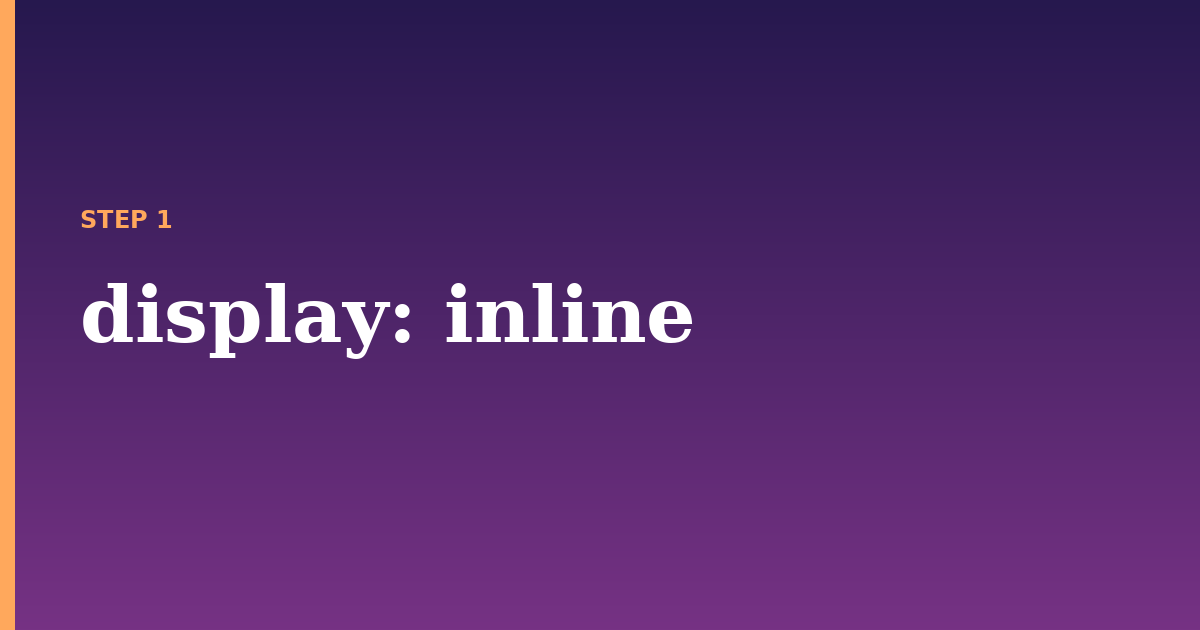 display illustration for: display: inline