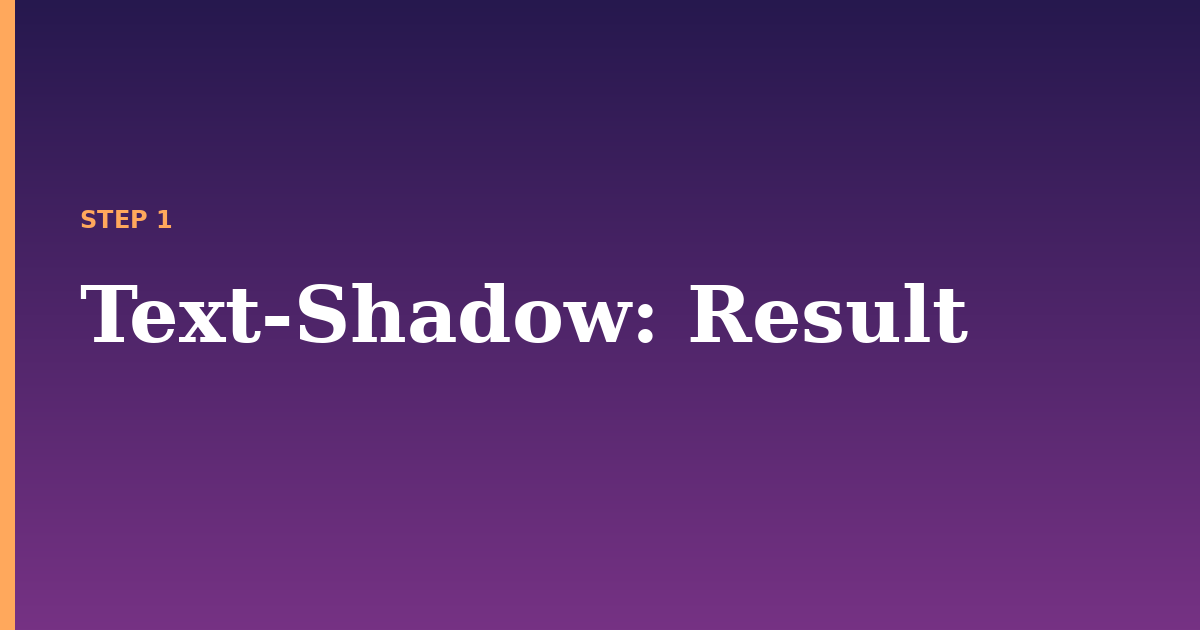 text-shadow illustration for: Result