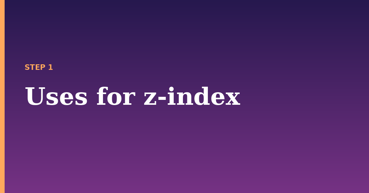 z-index illustration for: Uses for z-index