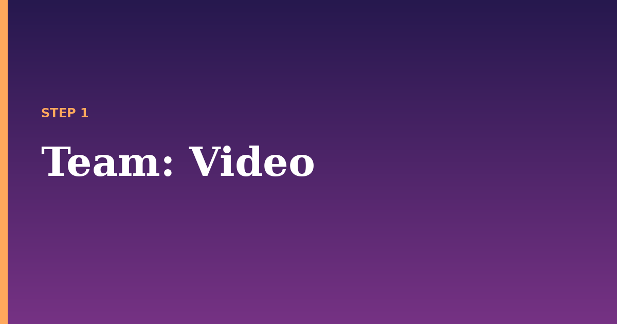 team illustration for: Video