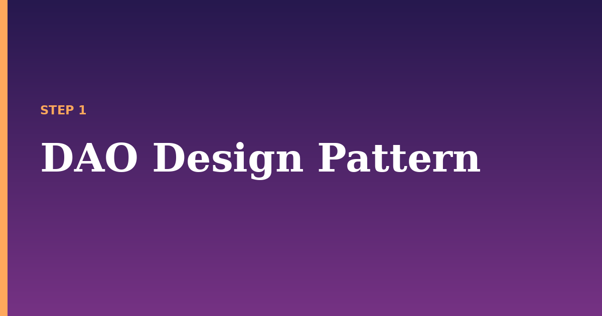 dao illustration for: DAO Design Pattern