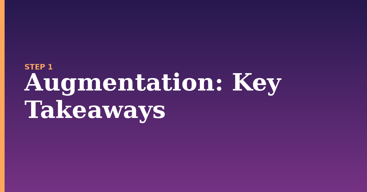 augmentation illustration for: Key Takeaways