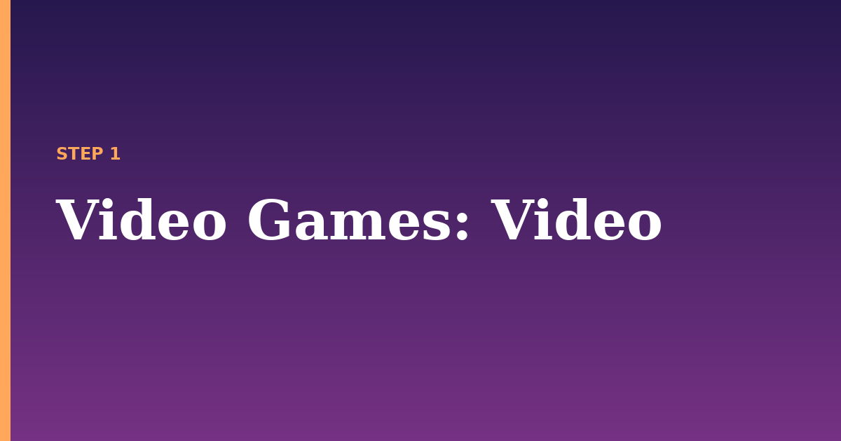 video games illustration for: Video