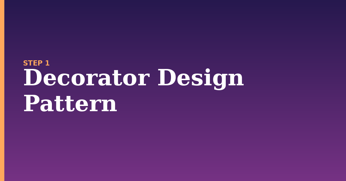 design pattern illustration for: Decorator Design Pattern