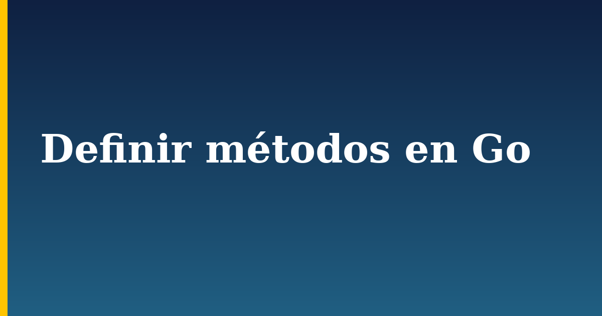 Definir métodos en Go — step-by-step Programming tutorial on Progressive Robot