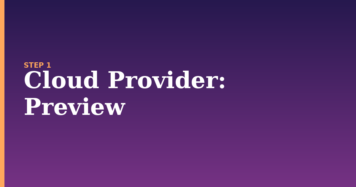 cloud provider illustration for: Preview
