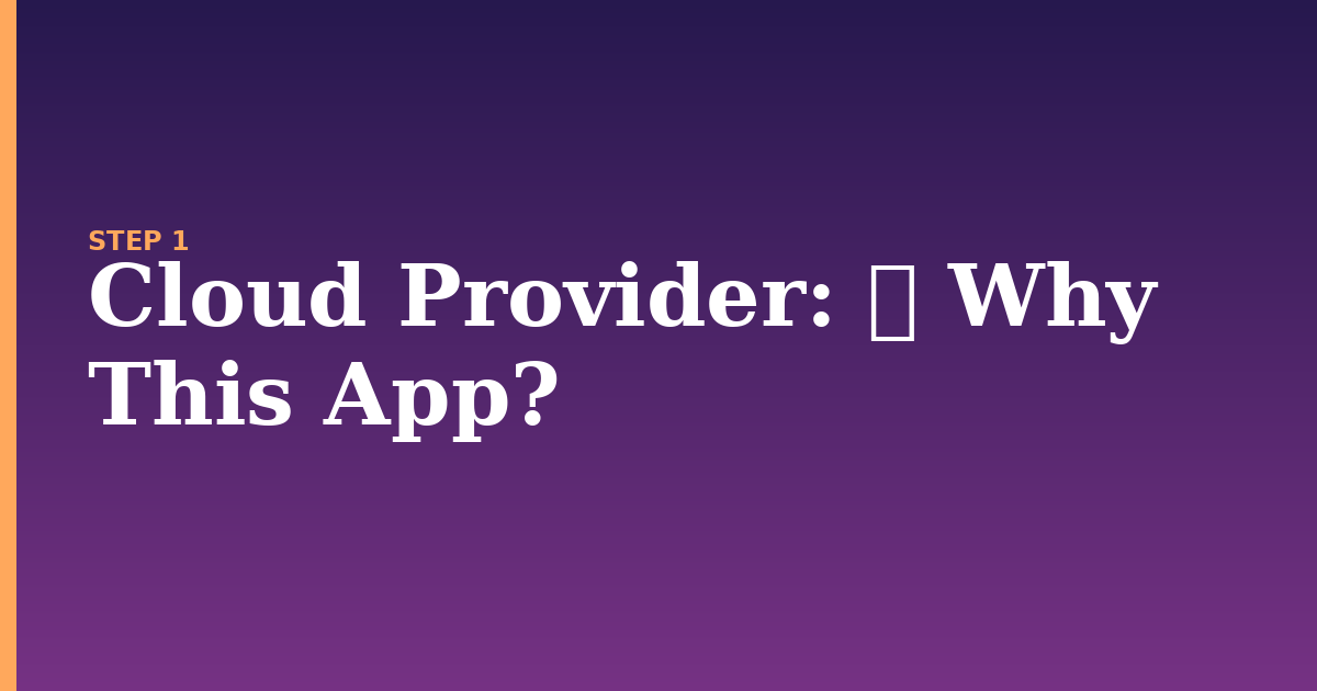 cloud provider illustration for: ✨ Why This App?