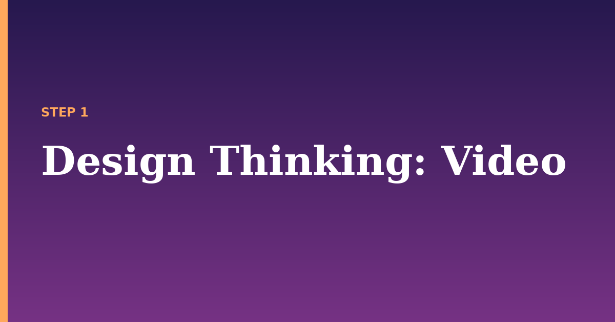design thinking illustration for: Video