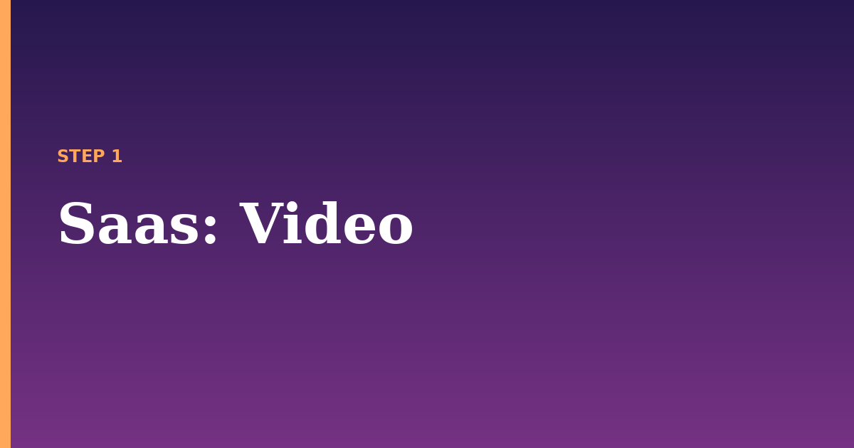 saas illustration for: Video