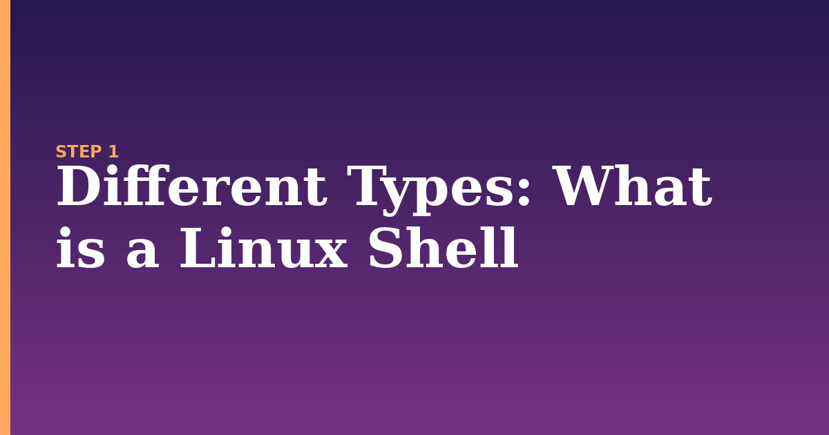different types illustration for: What is a Linux Shell