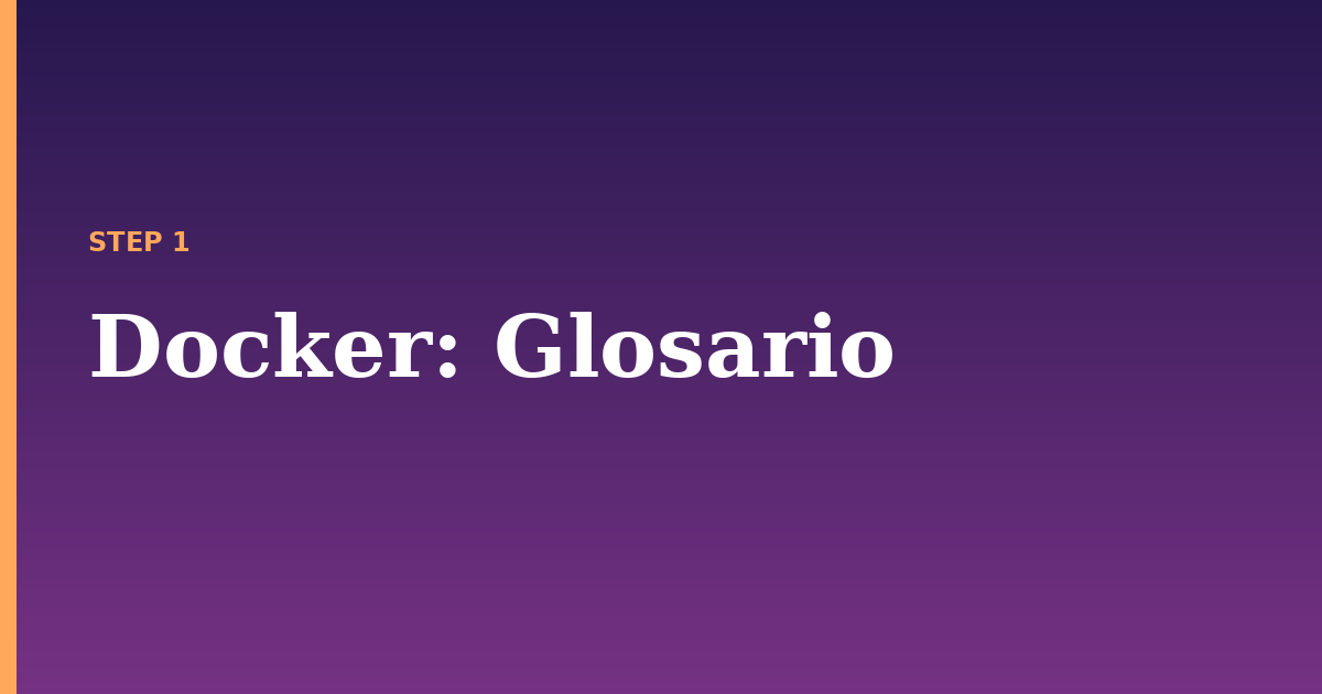 docker illustration for: Glosario