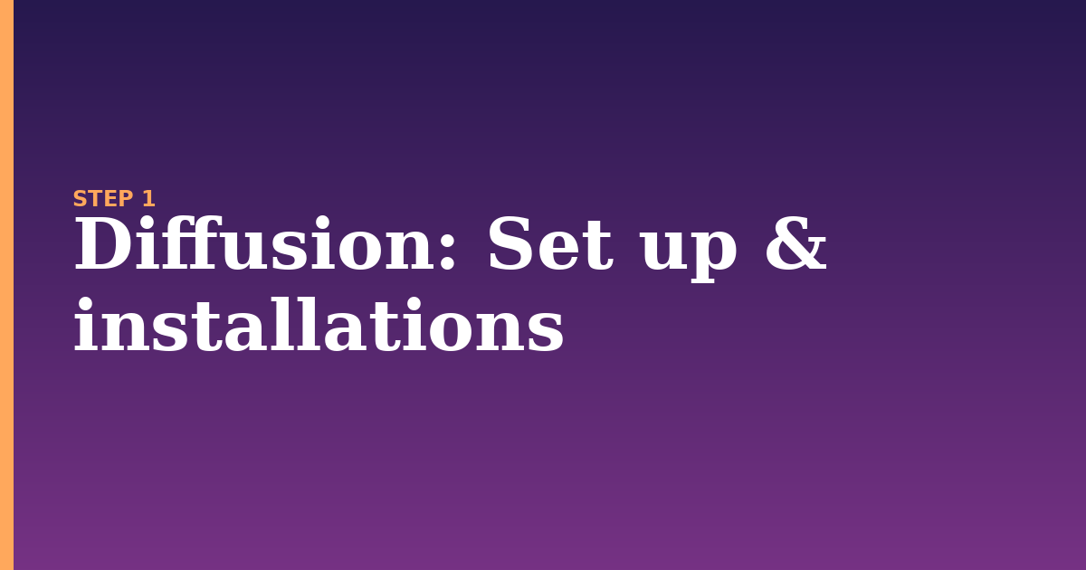 diffusion illustration for: Set up & installations