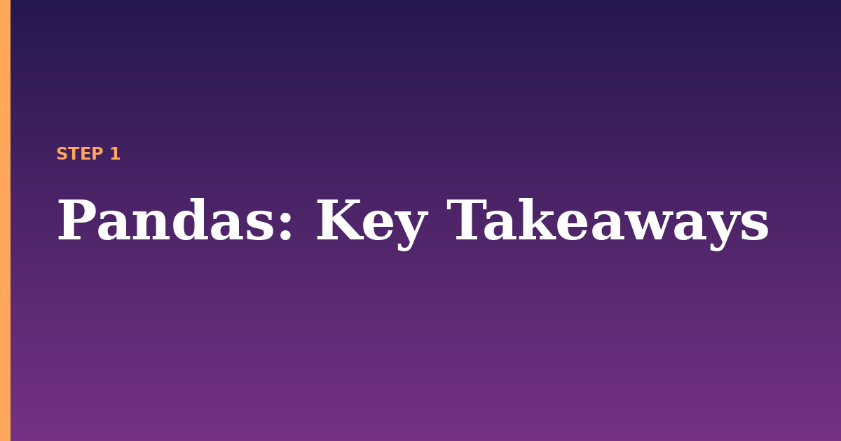 pandas illustration for: Key Takeaways
