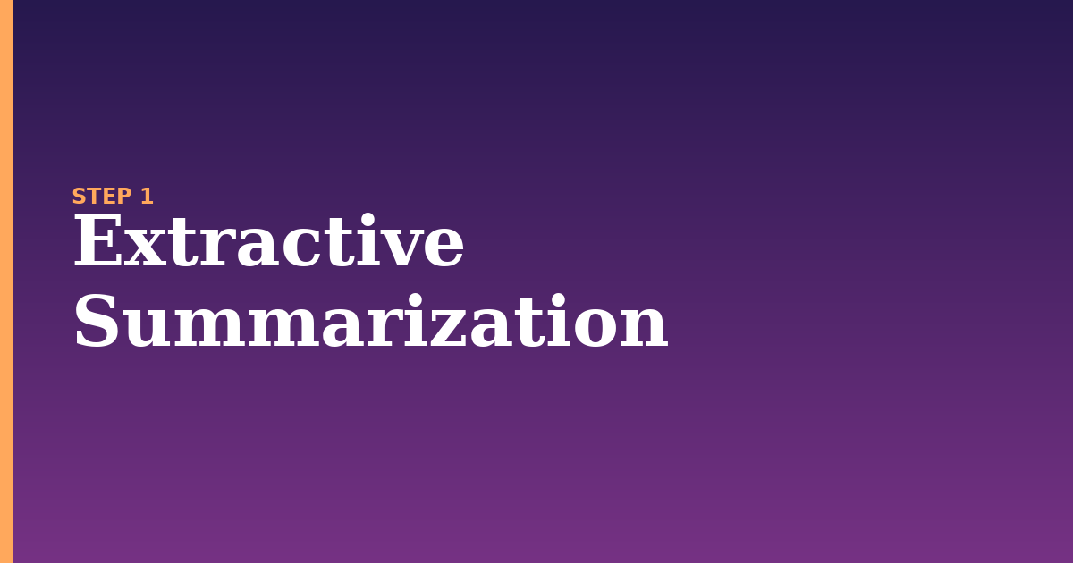 summarization illustration for: Extractive Summarization