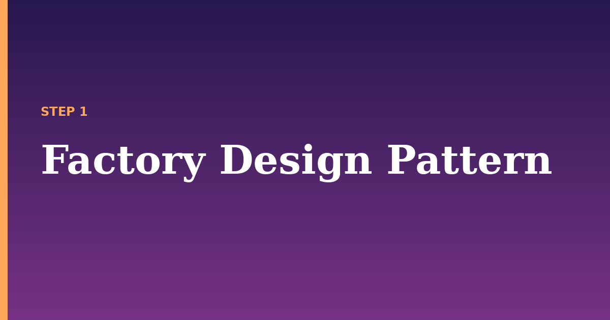 design pattern illustration for: Factory Design Pattern