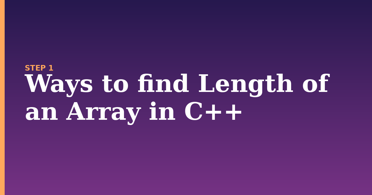 array illustration for: Ways to find Length of an Array in C++
