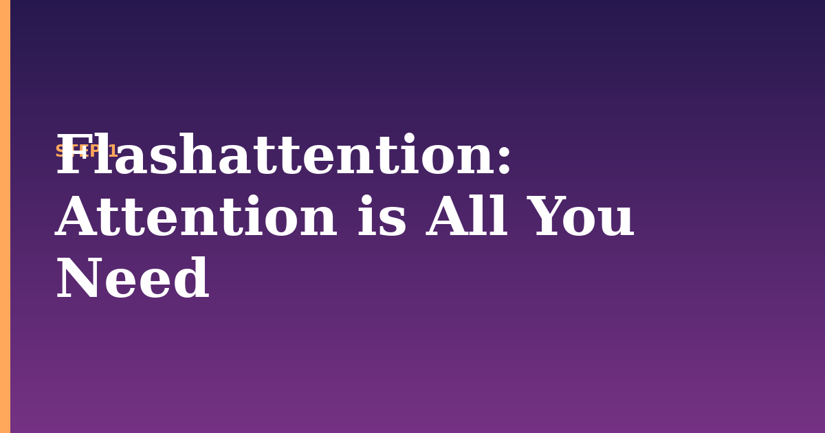 flashattention illustration for: Attention is All You Need