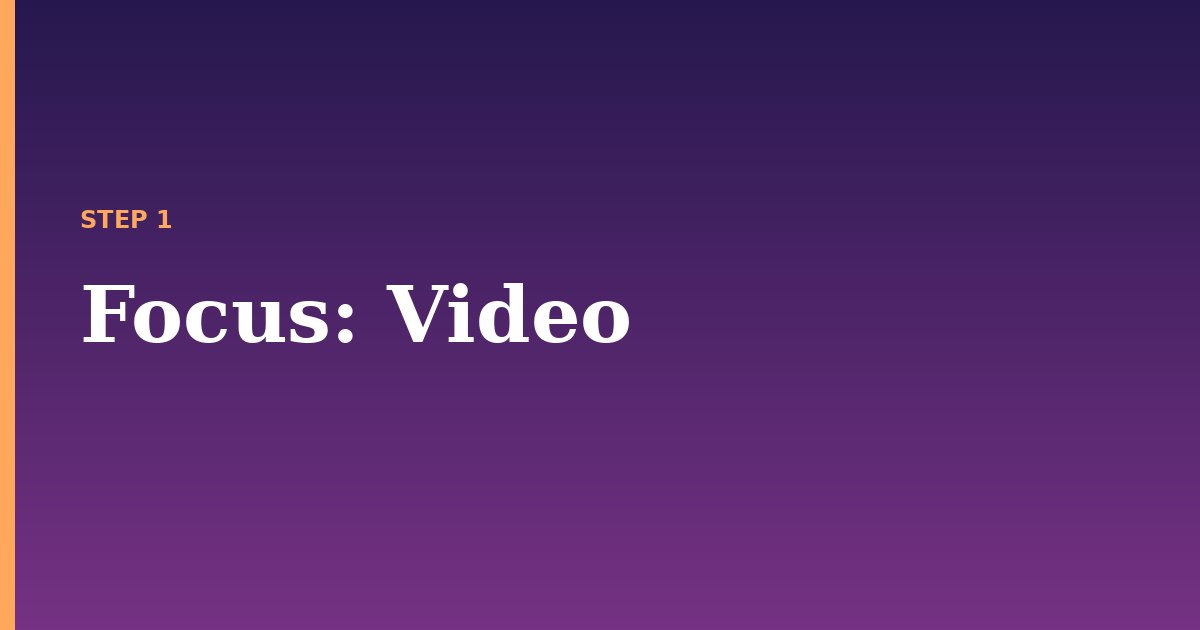 focus illustration for: Video