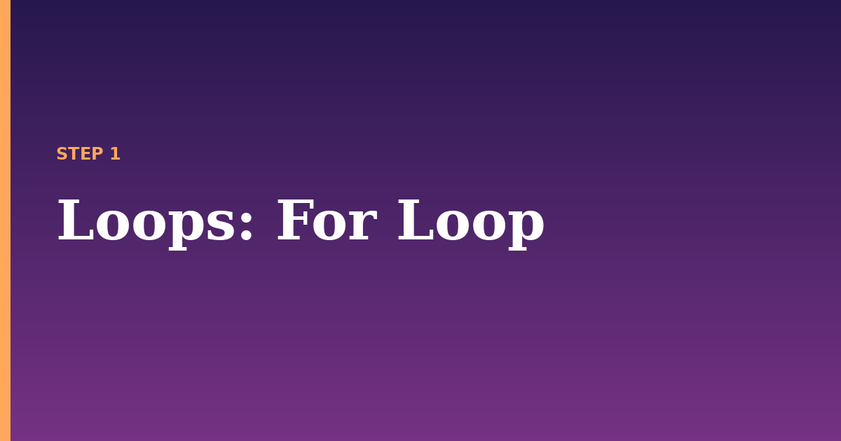 loops illustration for: For Loop