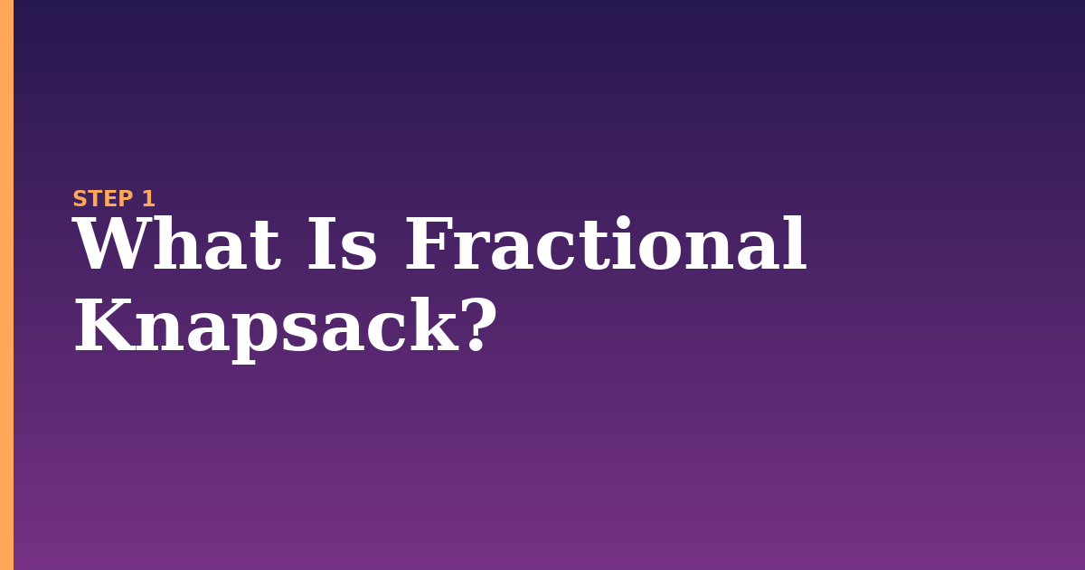 knapsack illustration for: What Is Fractional Knapsack?