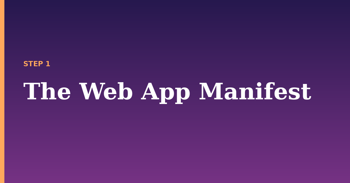 web app illustration for: The Web App Manifest