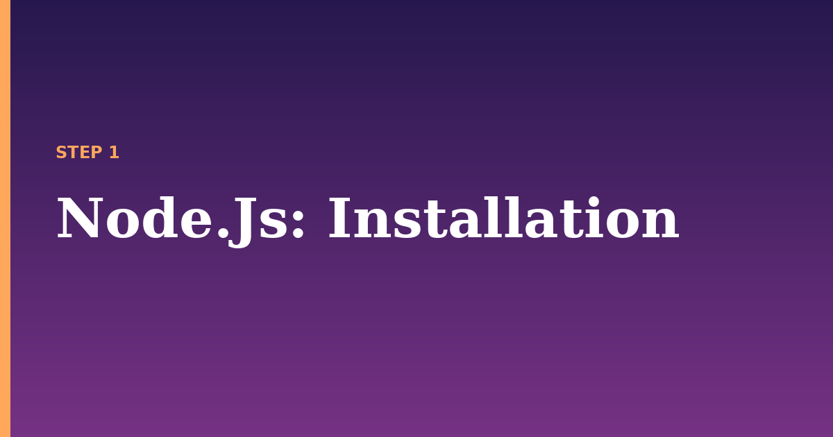 node.js illustration for: Installation