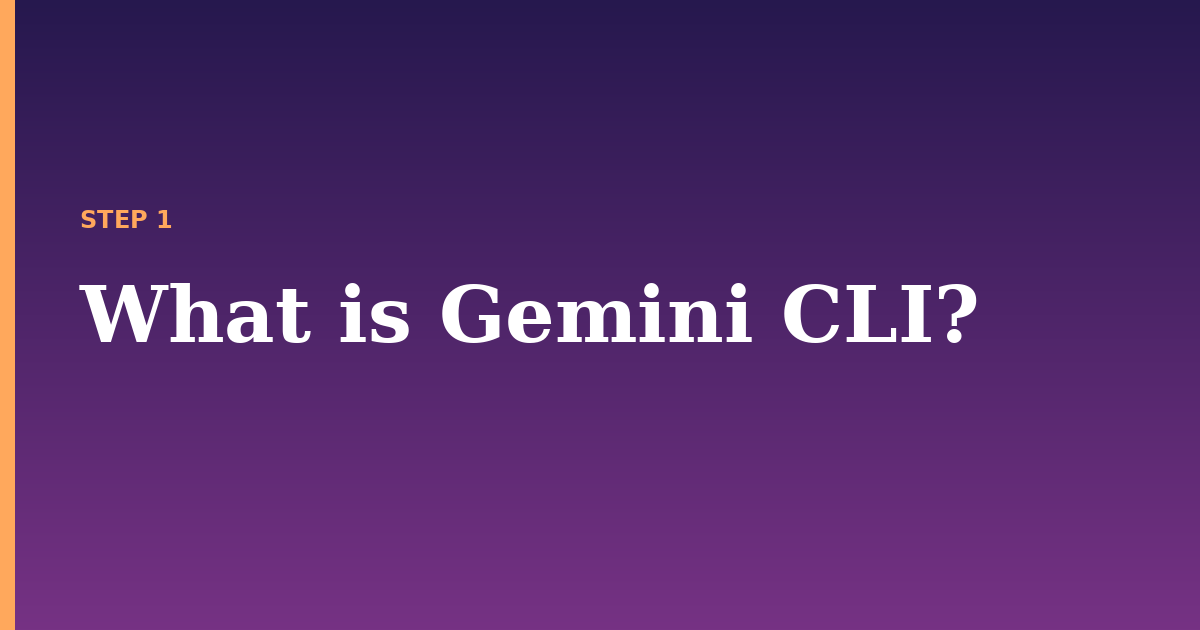 gemini cli illustration for: What is Gemini CLI?