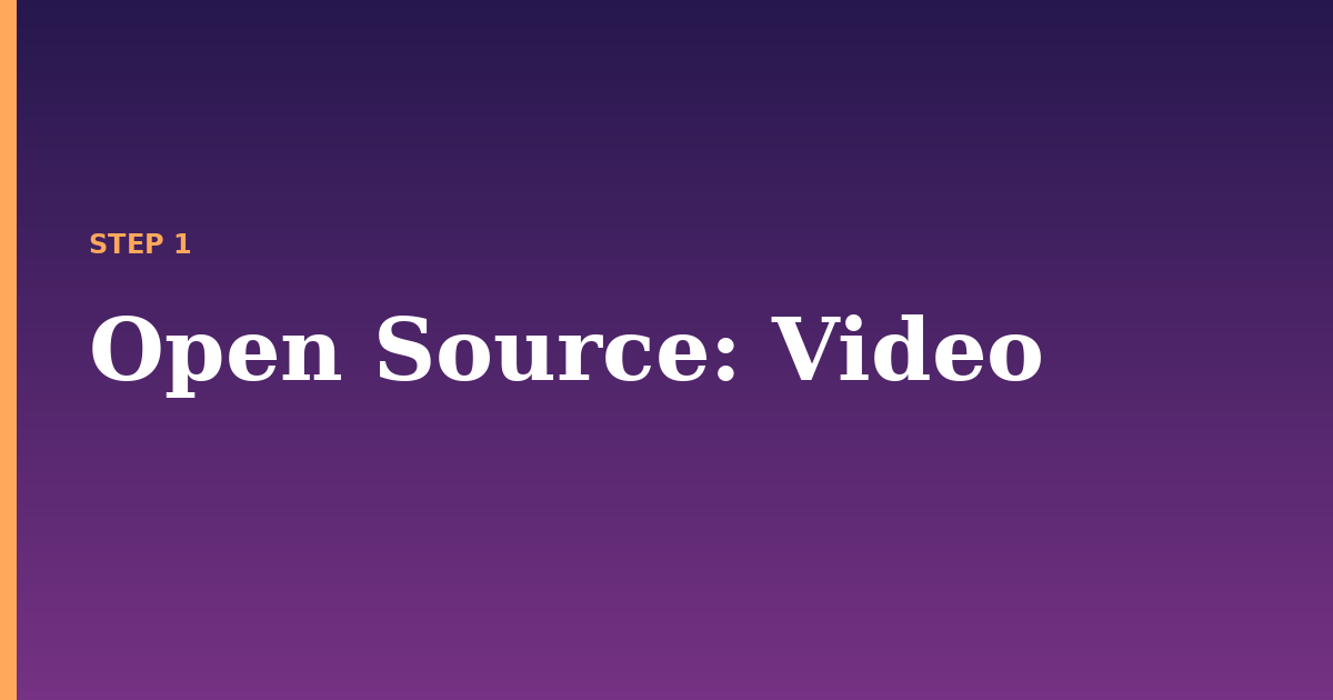 open source illustration for: Video