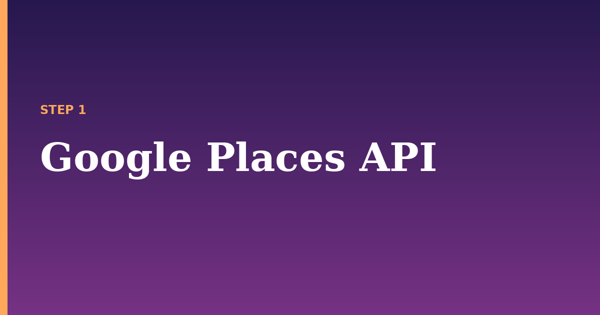 api illustration for: Google Places API