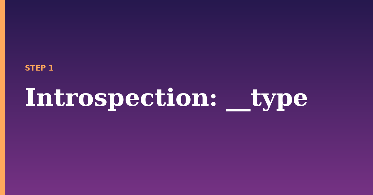 introspection illustration for: __type