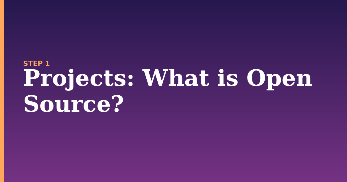 projects illustration for: What is Open Source?
