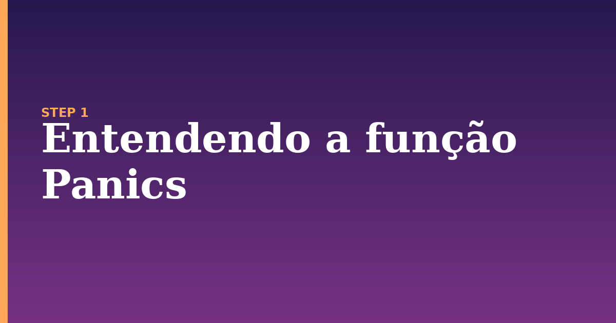 fun illustration for: Entendendo a função Panics