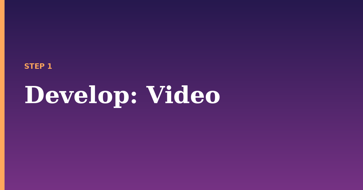 develop illustration for: Video