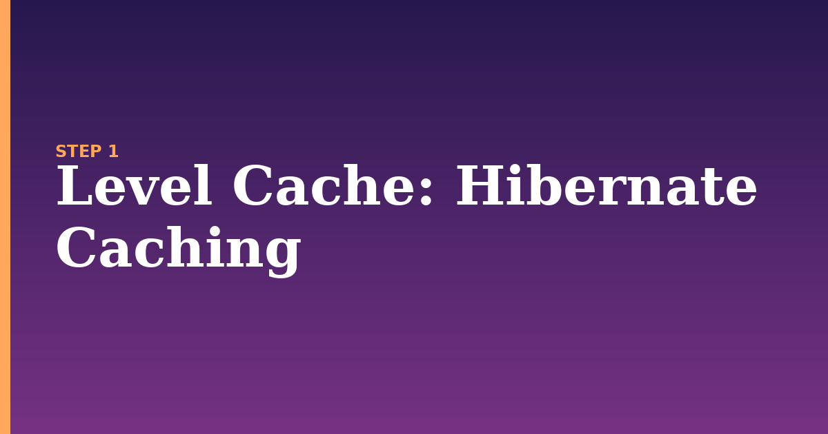 level cache illustration for: Hibernate Caching