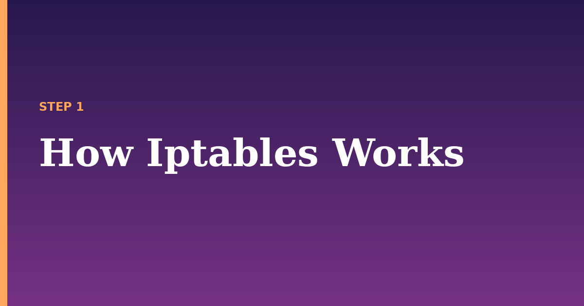 iptables illustration for: How Iptables Works