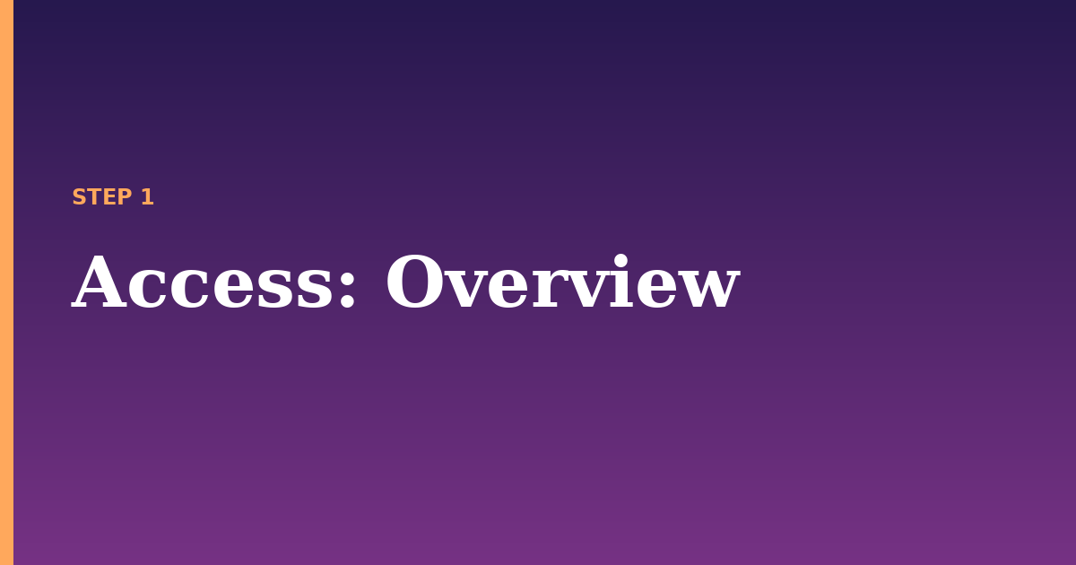 access illustration for: Overview